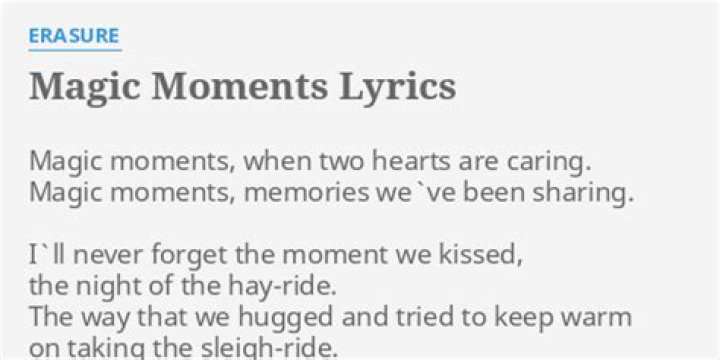 Magic moments lyrics