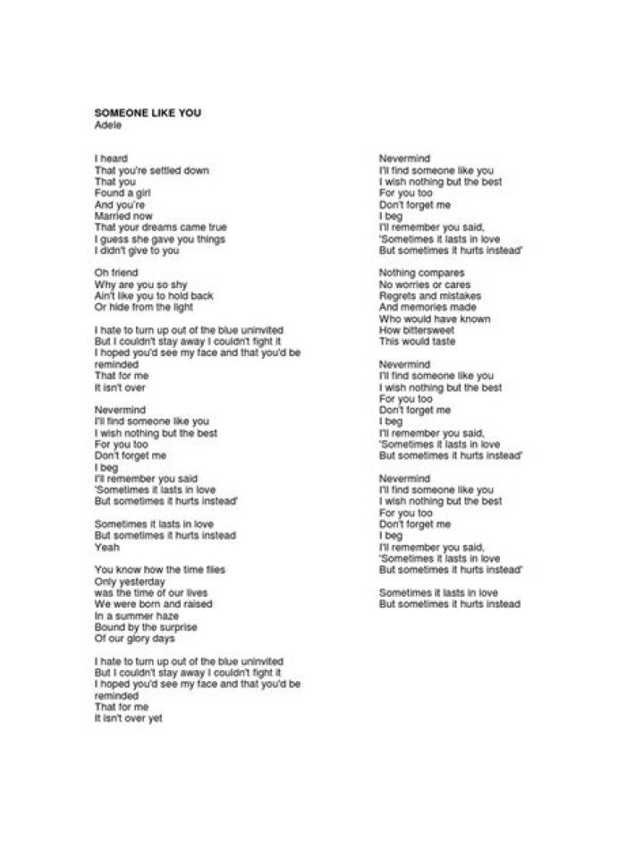 Someone in another skin lyrics